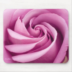 Mousepad Mouse Rosa Rosa Perfeitamente Dobrado