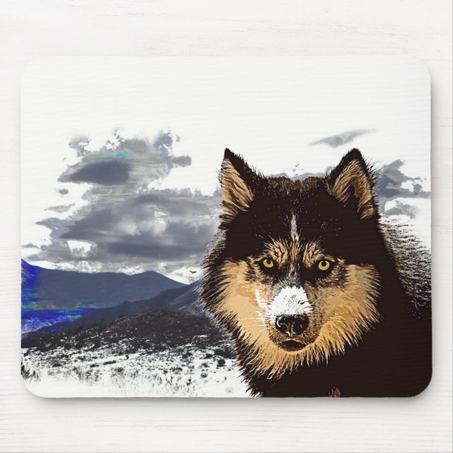 Mousepad Mouse Siberian Husky (Frente)