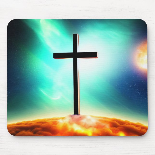 Mousepad Mouse Spacescape das Nuvens de Fiery (Frente)