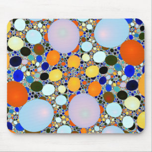 Mousepad Mouse Terrazzo Stones Brilhantes Coloridos