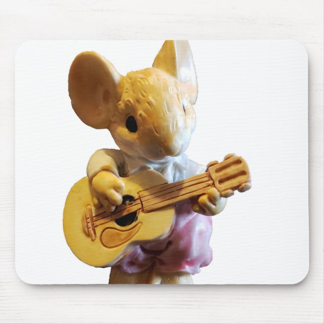 Mousepad Mouse Tocando Violão Ou Sua Imagem (Frente)