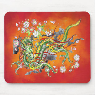 Mousepad Mouse verde do Dragão II