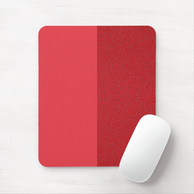 Mousepad Mouse Vermelho De Tomate Espetado, Dividido Vertic (Com mouse)