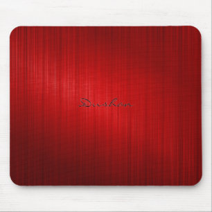 Mousepad Mouse Vermelho Escuro, com aspecto metálico áspero