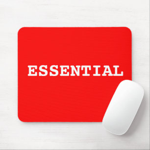 Mousepad Mouse Vermelho Que Diz Essencial