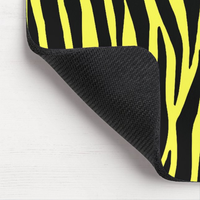 Mousepad Mouse Zebra Amarelo (Canto)