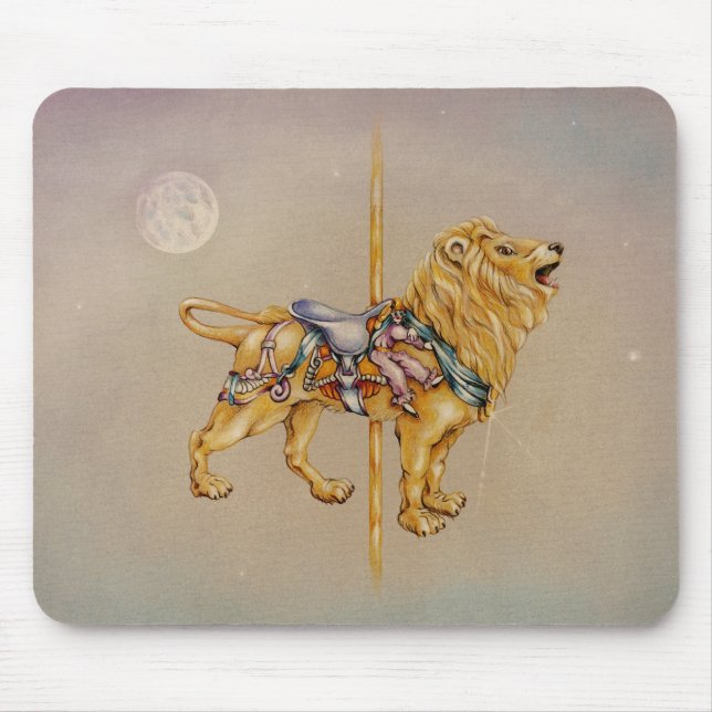 Mousepad Mouséads - Leão Carousel (Frente)