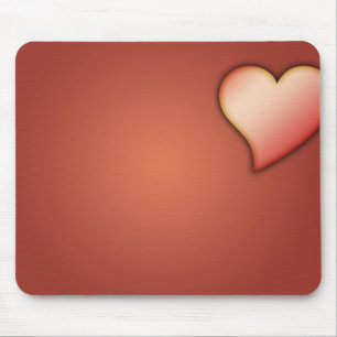 Mousepad Mousemat Coração Vermelho, Imagem & Fundo Personal
