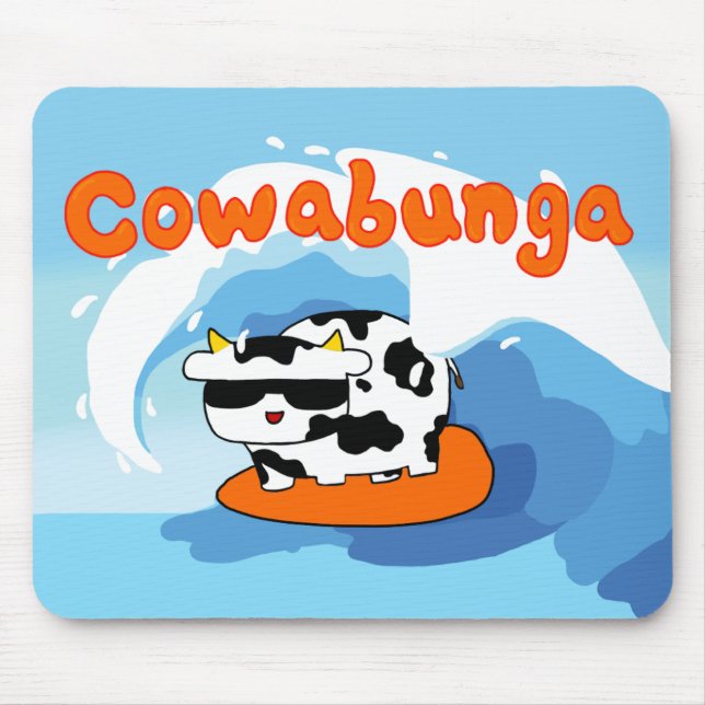 Mousepad Mousemat Cowabunga (Frente)