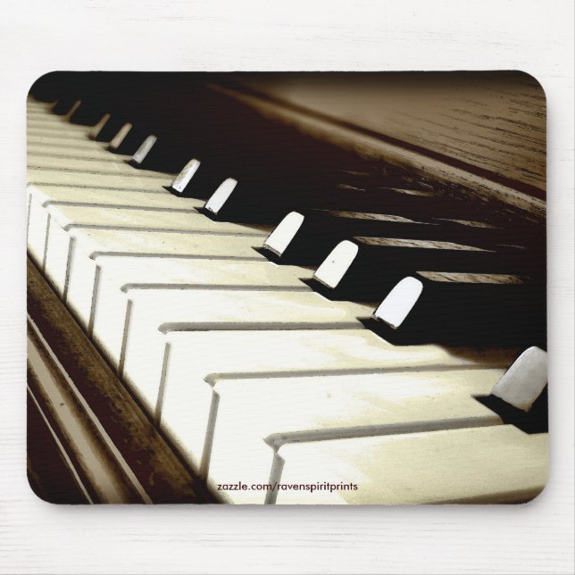 Mousepad Mousemat Designer do Piano Keyboard (Frente)