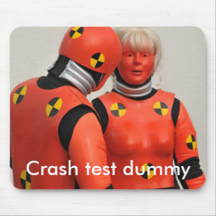 Mousepad Mousemat do manequim do teste do impacto