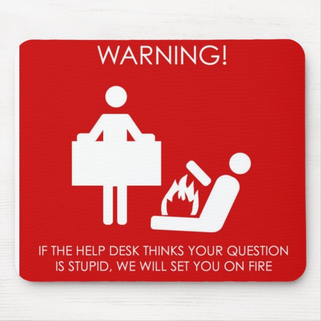Mousepad Mousemat do serviço de informações (Frente)
