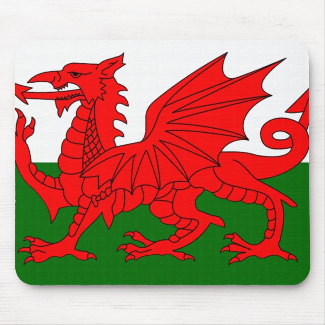 Mousepad mousemat do welsh_flag (Frente)
