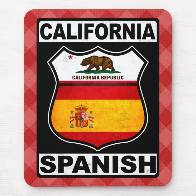 Mousepad Mousemat espanhol da Califórnia (Frente)