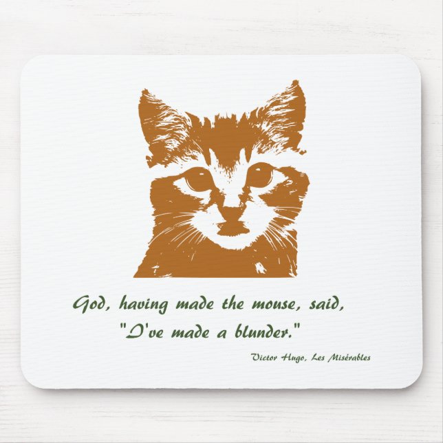 Mousepad Mousemat: O gato (Frente)