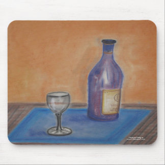 Mousepad Mousepad: a arte original projeta o vidro de vinho
