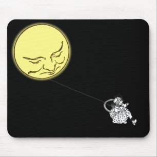 Mousepad Mousepad: A menina com a lua em uma corda