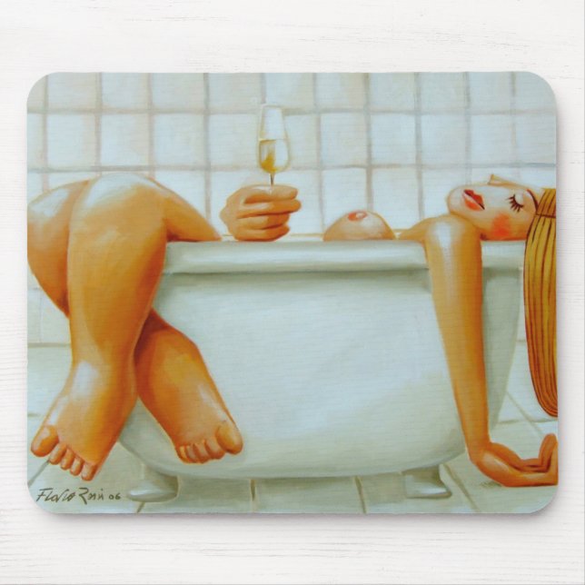 Mousepad Mousepad: Champagne by Flavio Rossi (Frente)