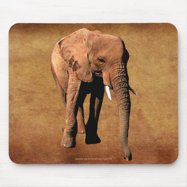 Mousepad Mousepad, Defensor da Vida Selvagem de Elefante Af (Frente)
