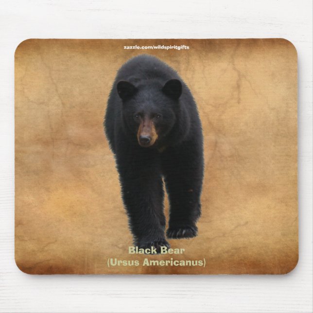 Mousepad Mousepad, Defensor da Vida Selvagem do Urso Negro (Frente)