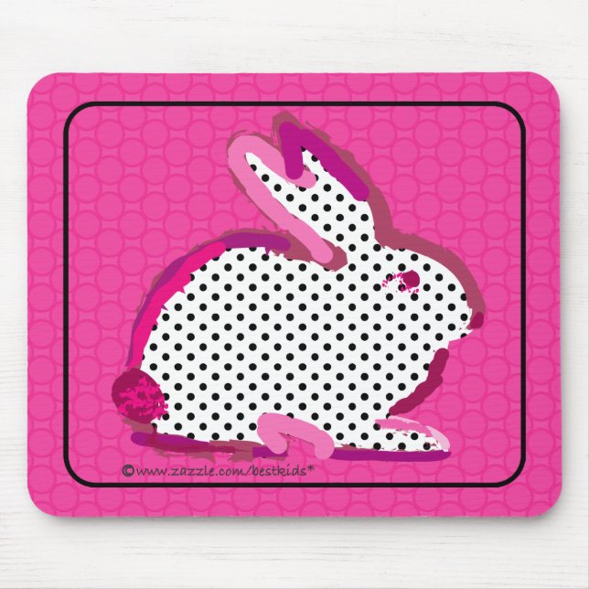 Mousepad "mousepad digital da pintura do coelho (Frente)