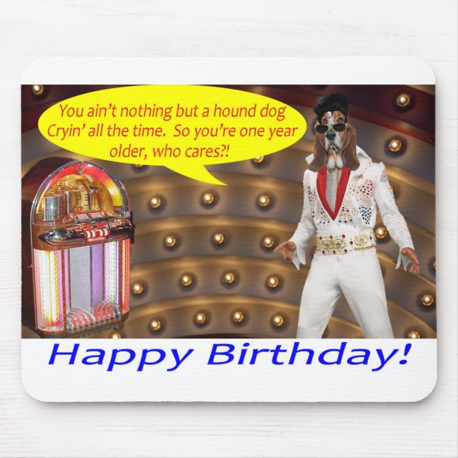 Mousepad mousepad. Feliz aniversário. (Frente)