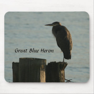 Mousepad Mousepad: Garça-real de grande azul