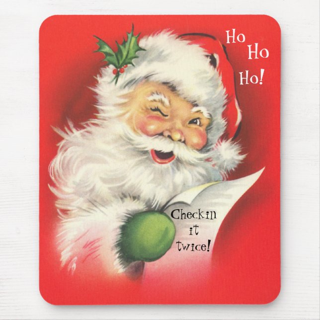 Mousepad Mousepad, natal vintage Papai Noel (Frente)