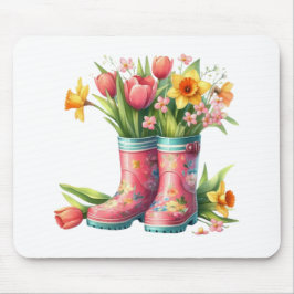 Mousepad Mousepad-Olá Primavera Floral Piso do Rato