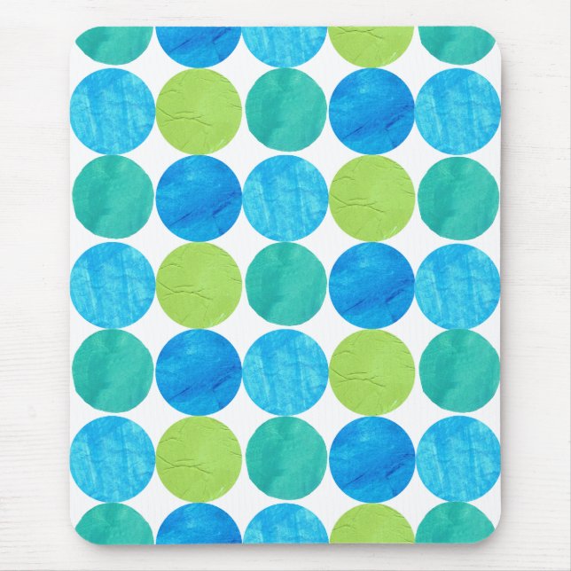 Mousepad Mousepad, Padrão de Luas Azuis (Frente)