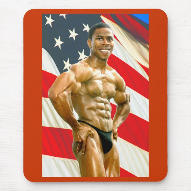 Mousepad Mousepad, QFLAG, beira vermelha (Frente)