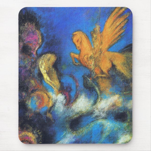 Mousepad Mousepad: Roger & Angélica 2 por Odilon Redon (Frente)