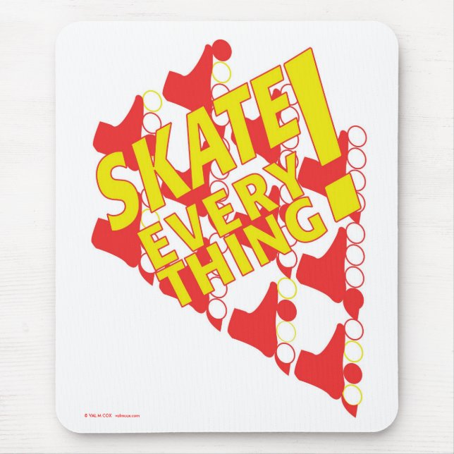 Mousepad Mousepad: "Skate tudo! " (Frente)
