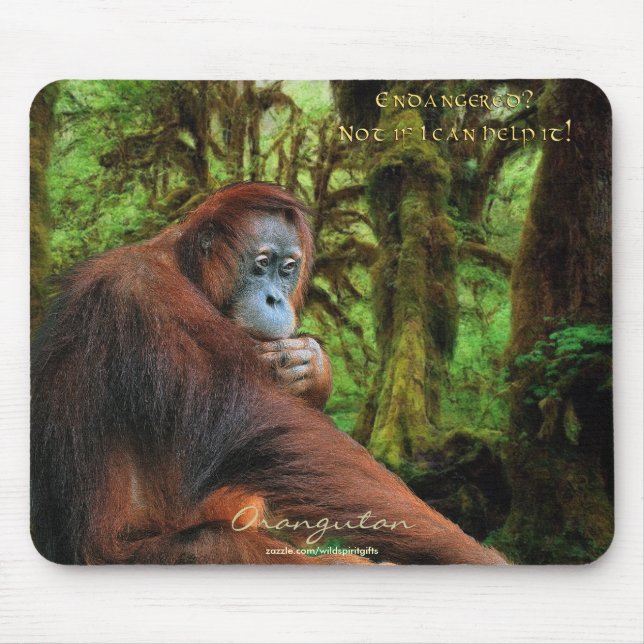 Mousepad Mousepad, suporte para a vida selvagem na floresta (Frente)