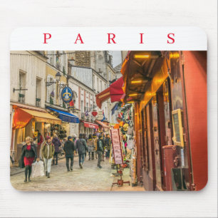 Mousepad Mousepad, vista de rua Montmartre de Paris