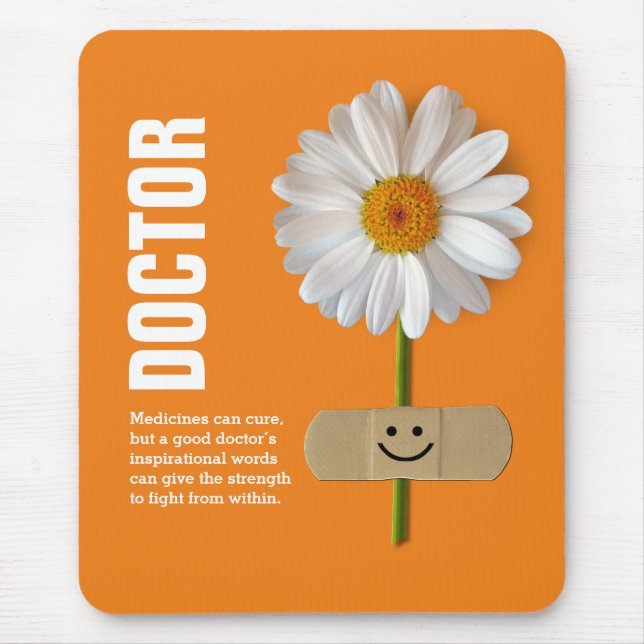 Mousepad Mouses pads de presentes de margarida sorridente p (Frente)