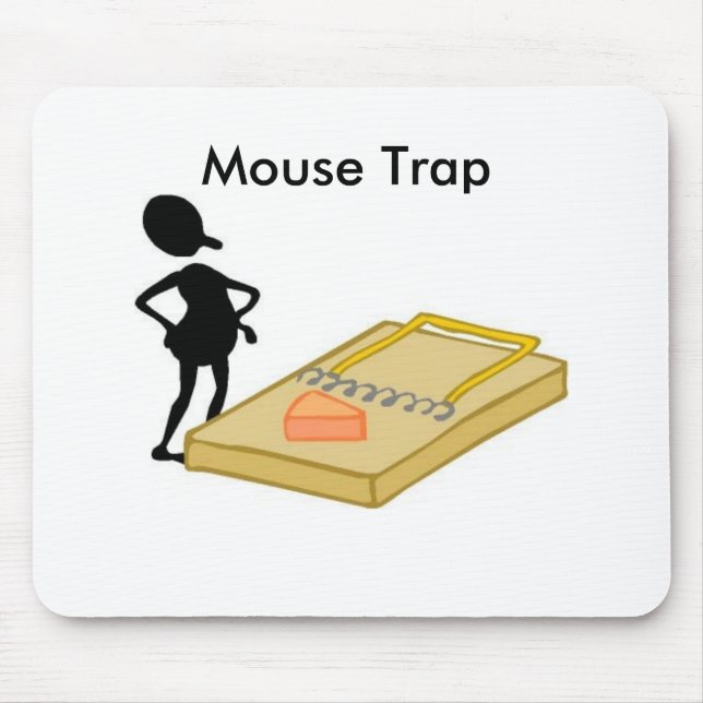 Mousepad MouseTrap, armadilha do rato (Frente)