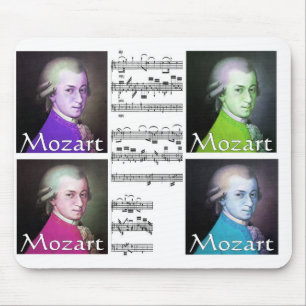 Mousepad mouspad do pop art de mozart