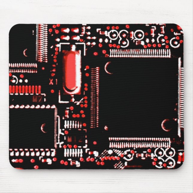 Mousepad Mouspad Vermelho 2 Circuito (Frente)
