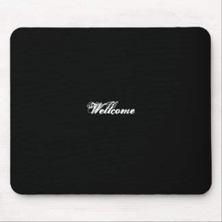 Mousepad Mousse pad black color wellcome