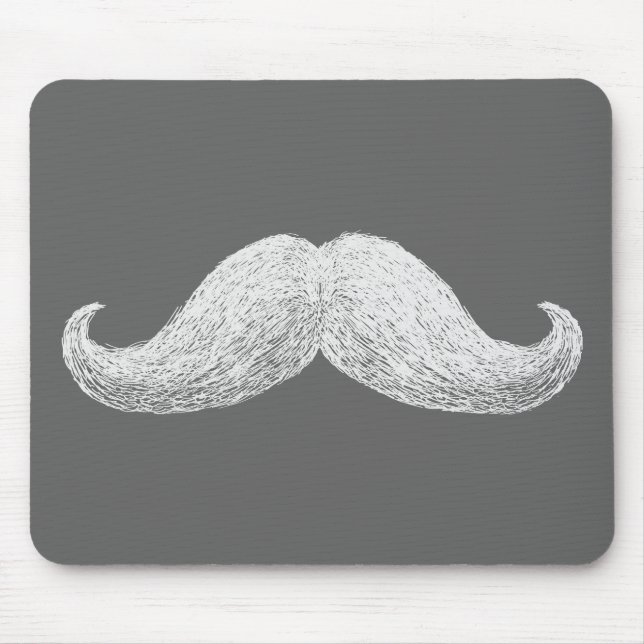 Mousepad Moustache do La (escuro) (Frente)