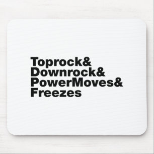 Mousepad Movimentações em Interrupção (Breakdancing)