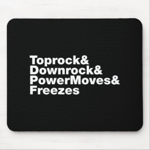 Mousepad Movimentações em Interrupção (Breakdancing)
