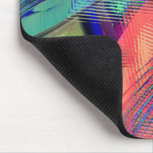 Mousepad Movimento colorido de objetos bagos em esculpir su
