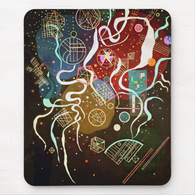 Mousepad Movimento de Kandinsky mim tapete do rato (Frente)