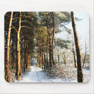 Mousepad mpcn de Cena de Neve da Floresta