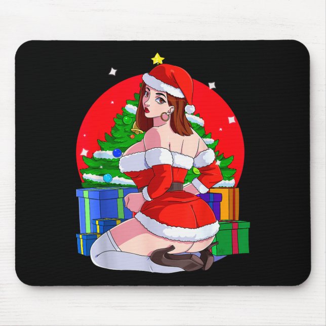 Mousepad Mrs Santa Claus Y Mama Christmas Pajamas Xmas Gift (Frente)