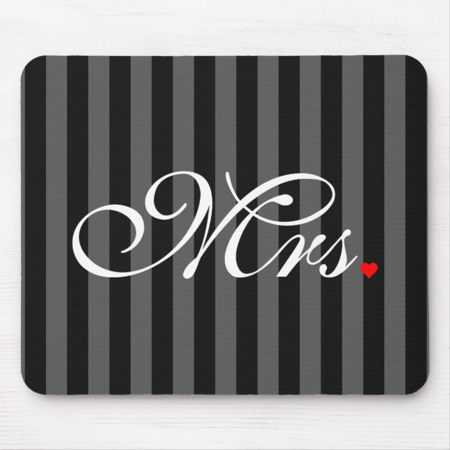 Mousepad Mrs. Wife Bride His Hers Newly Weds (Frente)