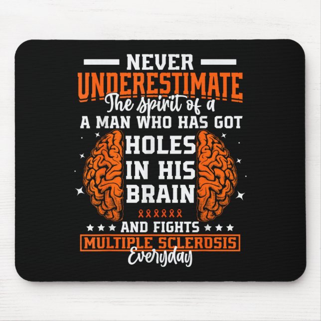 Mousepad Ms Awareness Funny Multiple Sclerosis Awareness Fu (Frente)