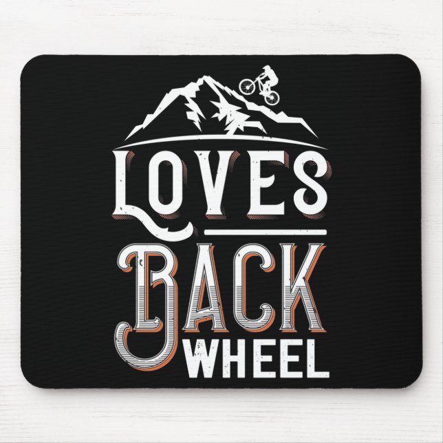 Mousepad MTB - Ama a Roda Traseira (Frente)